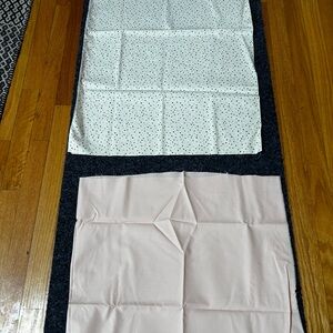 Stars and Solid peach Fabric Set